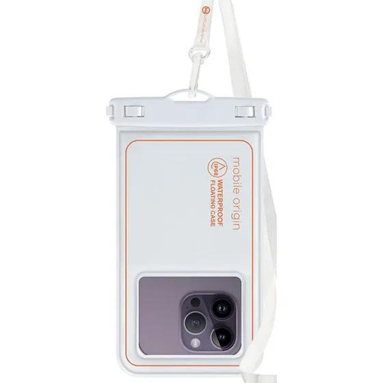 Mobile Origin Vandtæt Flydende Case 6,5" - Hvid/Orange