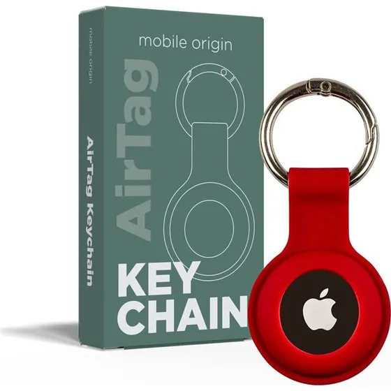Mobile Origin Airtag Nøglering - Rød