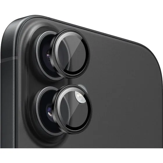 Mobile Origin Sapphire Kamerabeskyttelse til iPhone 16/16 Plus, sort