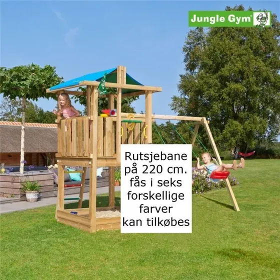 Jungle Gym Hut 2.1 legetårn inkl. gyngestativ