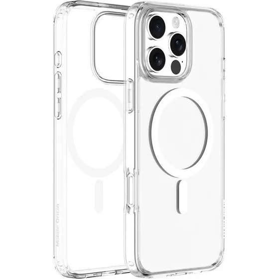 Mobile Origin Hybrid MagSafe Case, klar – iPhone 16 Pro Max