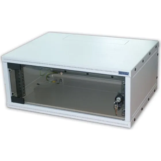 Triton 12HE Vægskab 19" 12U Lysegrå 505x400x580mm