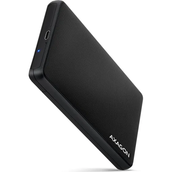 Axagon EE25-SLC USB-C 2.5" HDD/SSD-kabinet, Sort