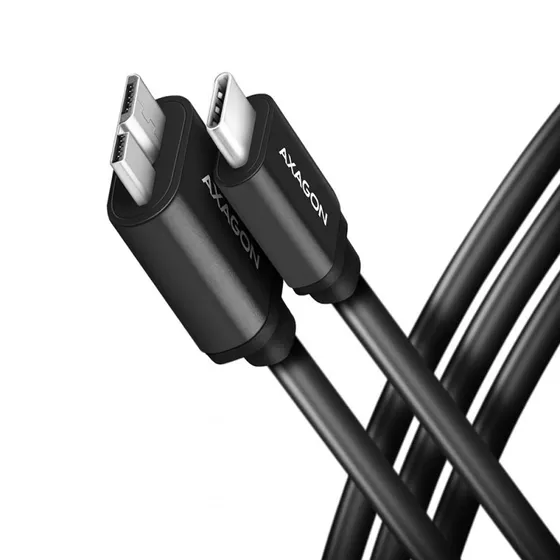 Axagon BUMM3-CM10AB USB-C til Micro-USB Type B kabel, 1 m, sort