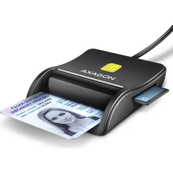 AXAGON CRE-SM3SD USB-A Smartkortlæser med SD/microSD/SIM