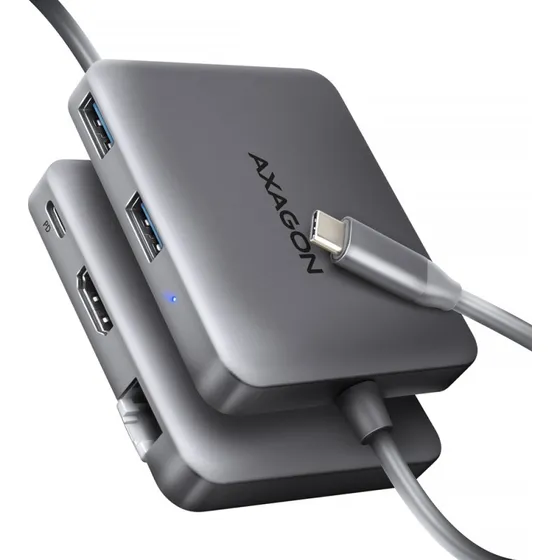 AXAGON HMC-5HL USB-C Hub 5-port Sølv