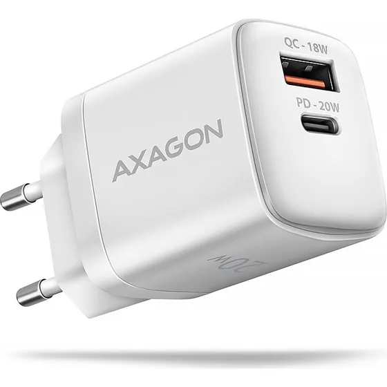 AXAGON ACU-PQ20W 20W Wall Charger USB-C + USB-A