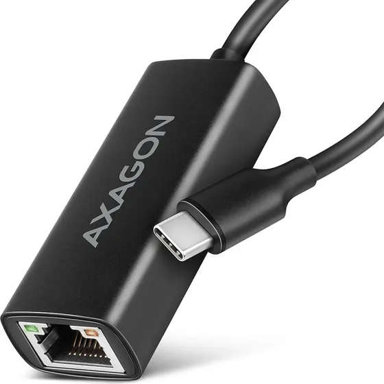 Axagon ADE-ARC USB-C Gigabit Ethernet Adapter, Sort