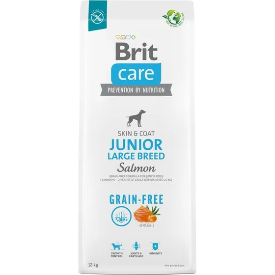 Brit Care Junior Large Breed Laks 12 kg (kornfrit)