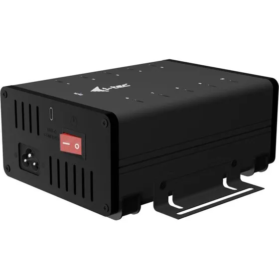 i-Tec USB 3.2 Gen1 10-Port Hub med 180W, Sort