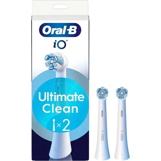Oral-B iO Ultimate Clean Borsthoveder, 2 st, Hvid