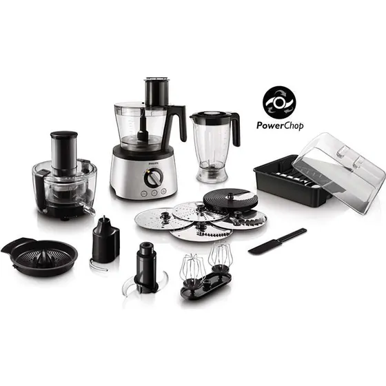 Philips HR7778/00 Foodprocessor 1300W Metal, 3,4 L