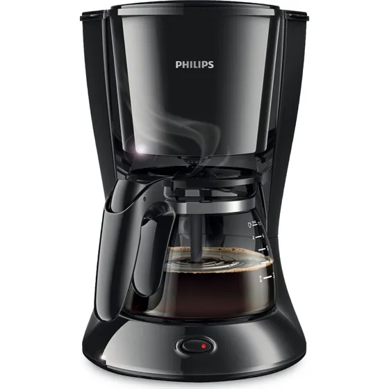 Philips HD7432/20 Sort Kaffemaskine med Glaskande