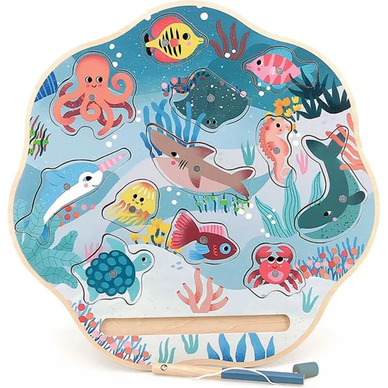 Vilac Fiskespil – Havets dyr (magnetisk, illustr. Michelle Carlslund)
