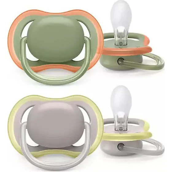 Philips Avent Ultra Air Sutter 6+ måneder, Grøn/Grå, 2 stk