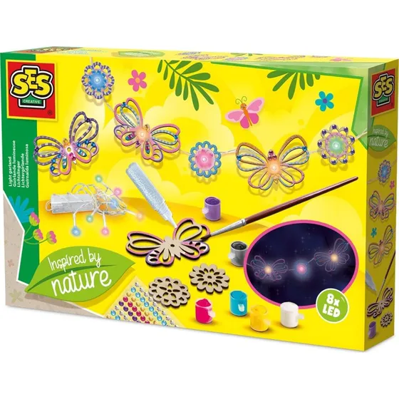 SES Creative S14039 Lyskæde Naturdesign, 8 LED