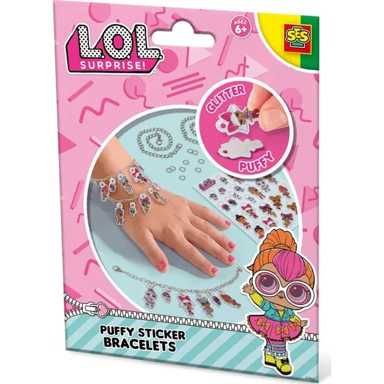 SES Creative L.O.L. Armbånd med Puffy Stickers – 6-10 år