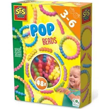 SES Creative Pop Beads, 48 stk.