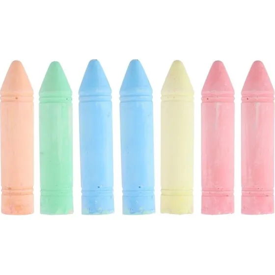 Topwrite XL Farvekridt 7 Stk, 19x4cm