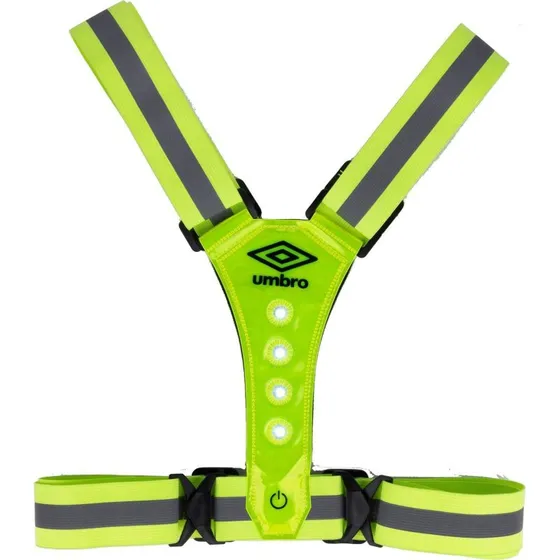 Umbro Refleksvest med LED, Gul, One-Size
