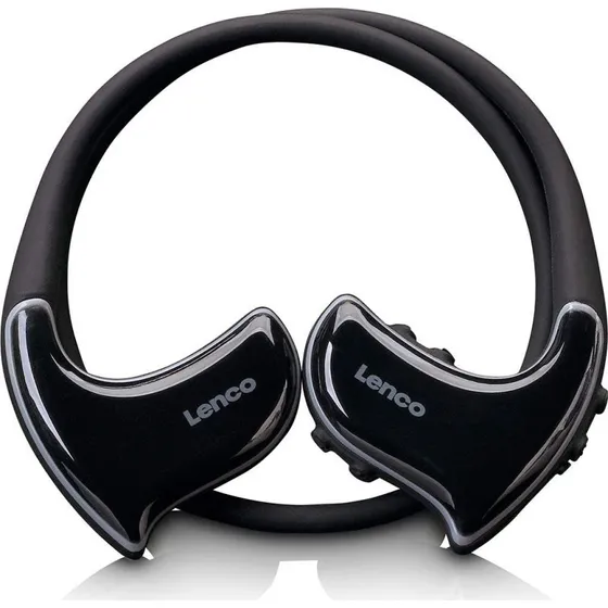 Lenco BTX-750 Bluetooth Hovedtelefon, Sort, IPX4, Trådløs MP3-afspiller