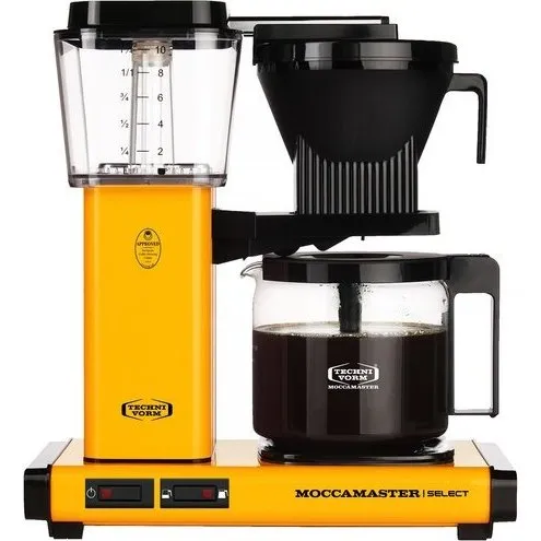 Moccamaster KBG Select Yellow Pepper 1,25L Fuldautomatisk Kaffemaskine Sort