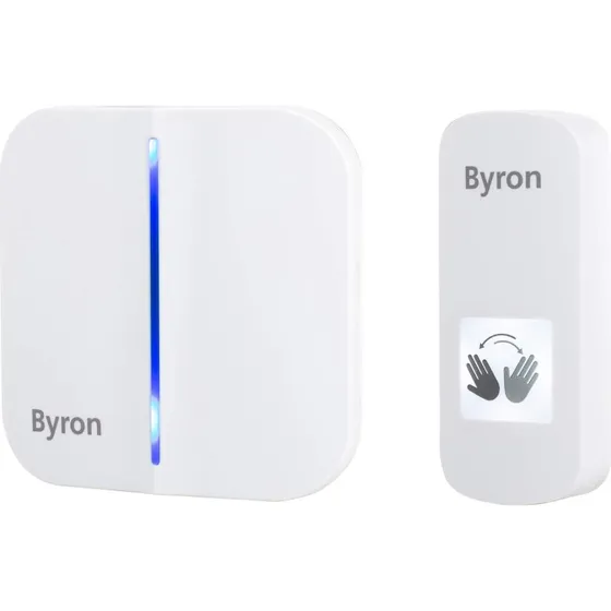 Byron DBY-23441 Trådløs Dørklokke med Sensor, Hvid