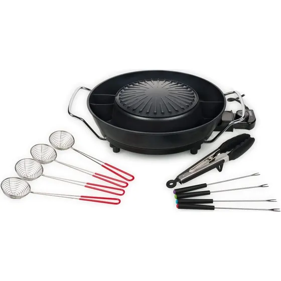 Tristar Koreansk grill PZ-9131, 1800W, 3L, elektrisk hot pot med justerbar termostat