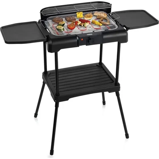 Princess El-grill 2000W med avtagbart stativ, sort