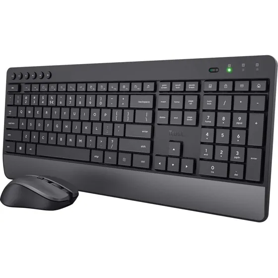 Trust Trezo Trådløst Tastatur og Mus ECO – 85% Genbrugsmateriale