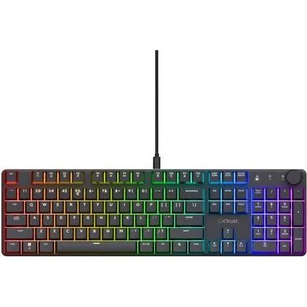 Trust GXT 866 TORIX Mekanisk Tastatur, Sort, USB-A/USB-C, RGB