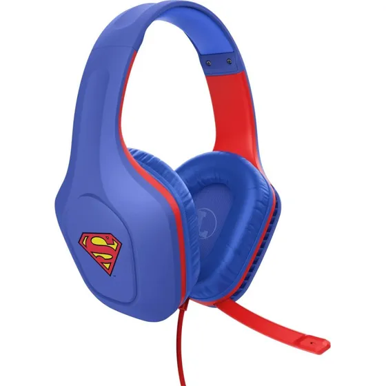 Trust GXT 416SM Zirox Gaming Headset Superman, blå/rød