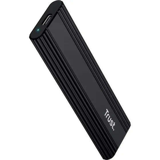 Trust 25806 M.2 SSD-kabinet USB-C 3.2 Gen 2, sort