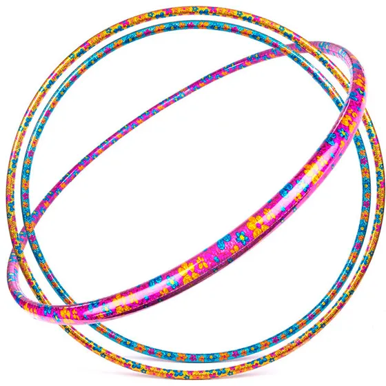 4-GIRLZ Hulahopring med blomster laserprint – 72/76/82 cm