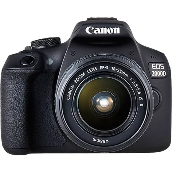 Canon EOS 2000D med 18-55mm og 75-300mm objektiver