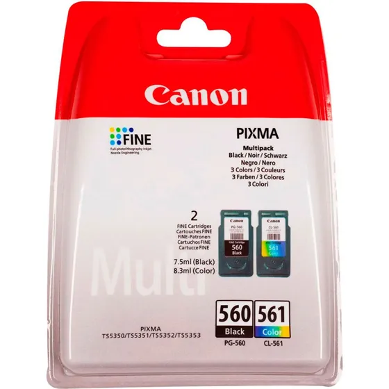Canon PG-560/CL-561 Multi Pac, 2 pakker