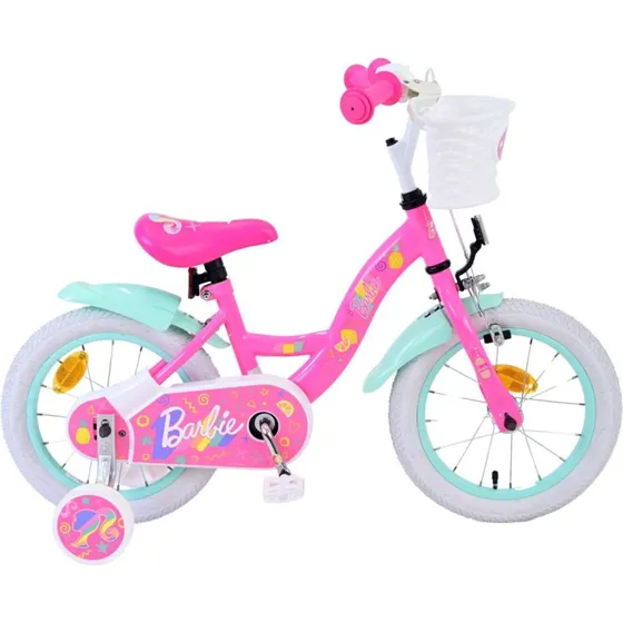 Volare Barbie Børnecykel 14" Pink/Hvid 3,5-5år