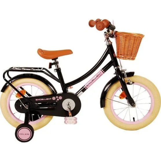 Volare Excellent 14" Børnecykel Sort m/ Kurv