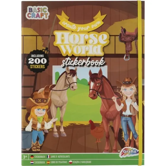 Grafix Sticker Book Magic Horses – 200 klistermærker