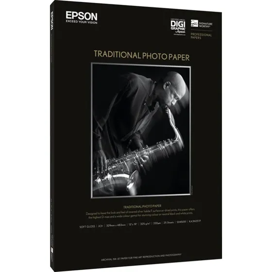 Epson Traditional Photo Paper A3+ 330 g/m² 25 ark