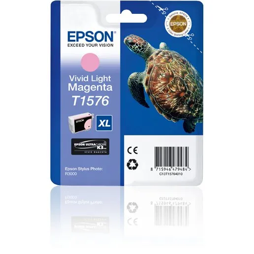 Epson T1576 Levende Lyserød XL Blækpatron
