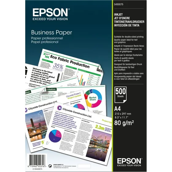 Epson Business Paper A4 80 g/m² 500 ark