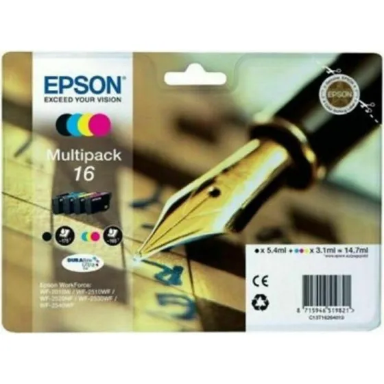 Epson 16 DURABrite Ultra Ink Multipack - Cyan, Magenta, Sort, Gul