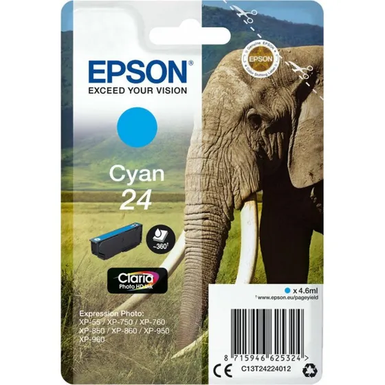 Epson T2422 Cyan Original Blækpatron 4,6 ml