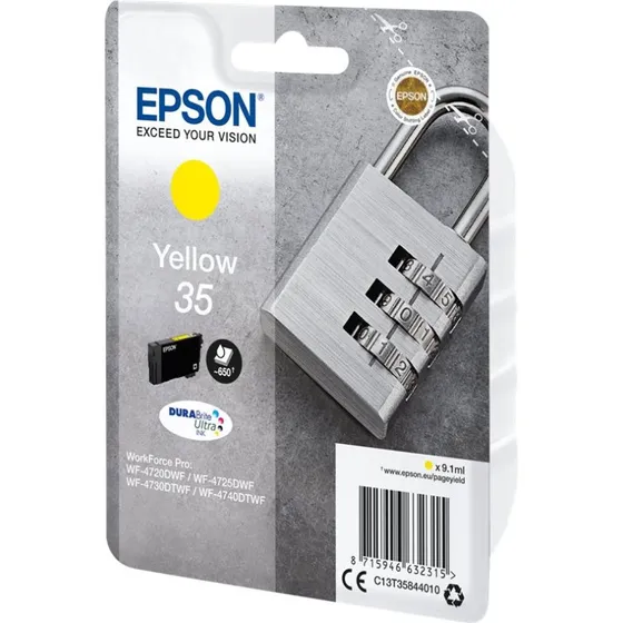 Epson 35 Gul Blækpatron 9,1 ml for WF-4720-serien
