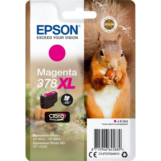 Epson 378XL Magenta XL Blækpatron 9,3 ml