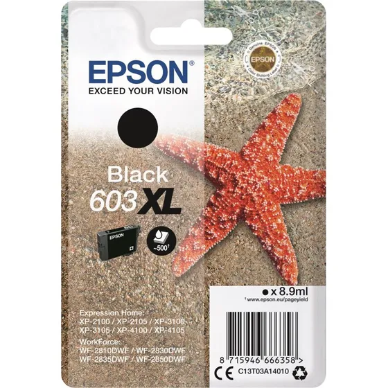 Epson 603XL Sort Blækpatron 8,9 ml Original