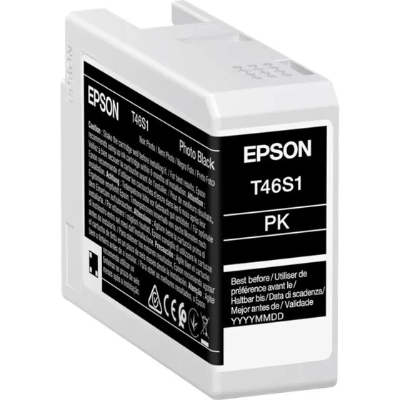 Epson T46S1 Foto-sort Blæk 25 ml