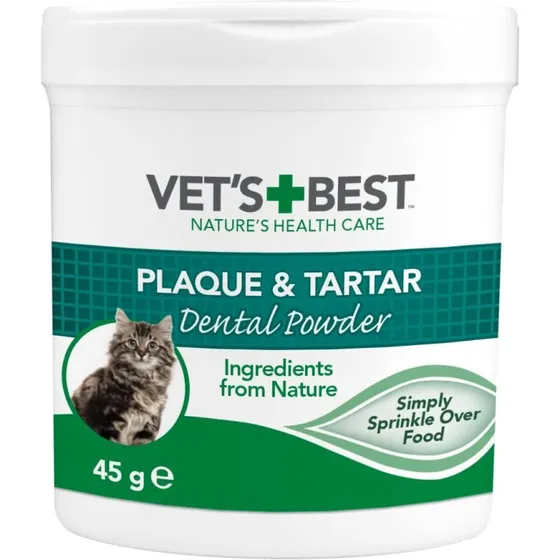 Vets Best Advanceret tandplejepulver til katte, 45 g