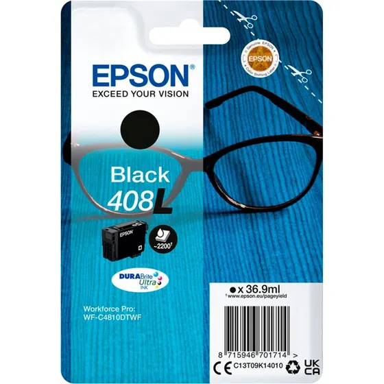 Epson 408XL Sort Blækpatron (Extra High Capacity)